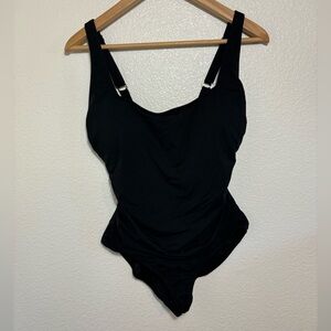 Anna Cole Black One Pie Swimsuit Size 10 | beach | resort | swim | bodycon